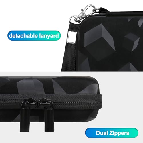 BOVKE Diabetic Supplies Travel Case, Storage Carrying Bag for Diabetes Testing Kit, Blood Glucose Monitor Meters, Test Strips, Medication, Lancets, Needles, Syringes and Diabetic Supplies, Black Cube
