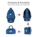 WATERFLY Packable Small Crossbody Sling Backpack Shoulder Chest Bag Daypack for Hiking Traveling