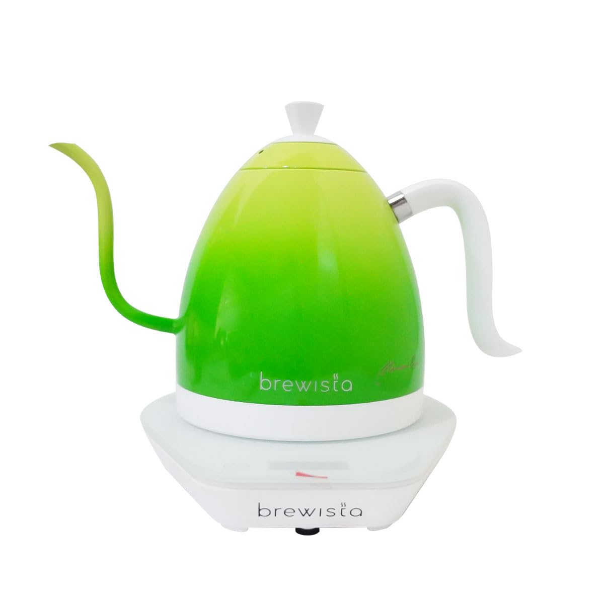 Artisan Electric Gooseneck Kettle, 1 Liter, For Pour Over Coffee, Brewing Tea, LCD Panel, Precise Digital Temperature Selection, Flash Boil and Keep Warm Settings (Candy Green)