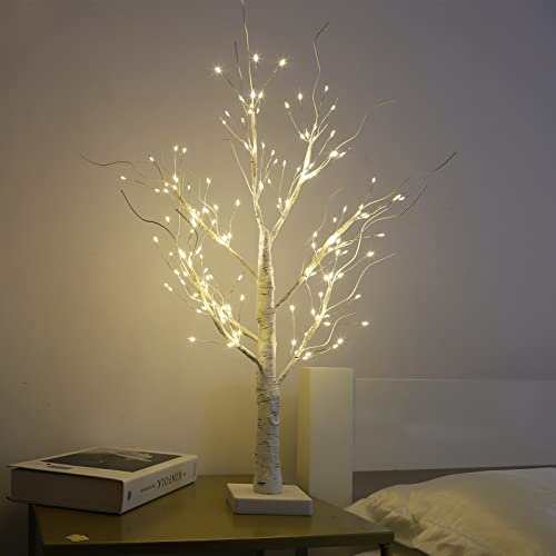 Babadeda Bonsai Tree Night Light, Birch Table Lamp For Living Room Decor, Usb Christmas Lights Floor Lamp For Bedroom Lamps, Bedside Lamp For Room Decor, Bedroom Decor Light 168 Led Warm White 2 Pack #TOP6
