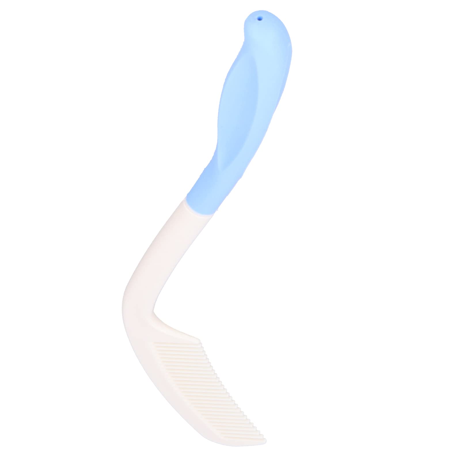 Peine para el cuidado del cabello para personas mayores y discapacitadas de mano, peine de 14 pulgadas de largo, cepillo de pelo de mango largo, peine curvado de dientes ABS para discapacitados y