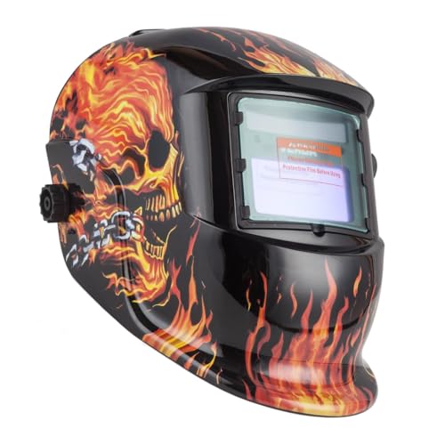 Preisvergleich Produktbild Automatik Schweißhelm Automatische Verdunkelung Schweißmaske + Solarzellen, Schweißschirm mit großem Sichtfeld, für MIG MAG WIG und Lichtbogenschweißen, DIN 9-13 SN856