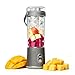 Tragbarer Mixer, 600ml Smoothie Maker to Go, Portabler Elektrischer Saftpresse mit 12 Klingen Edelstahl, Leistungsstarker Elektrischer USB-Entsafter mit Digitalanzeige für Reisen Büro Zuhause Sport