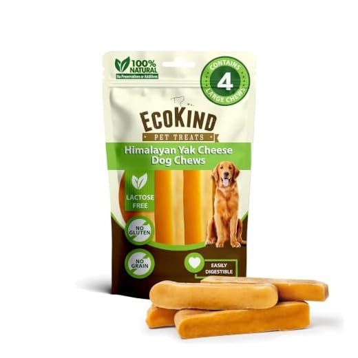 EcoKind Pet Treats Premium Gold Himalayan Yak Cheese Dog Chew, Gluten Free, Lactose Free, All Natural Chews for Small to Large Dogs | Keeps Dogs Busy & Enjoying, Indoors & Outdoor Use, 1 lb. Bag