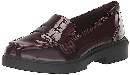 Clarks Red's Westlynn Ayla Loafer, Burgundy Patent Synthetic, 8.5 Medium US