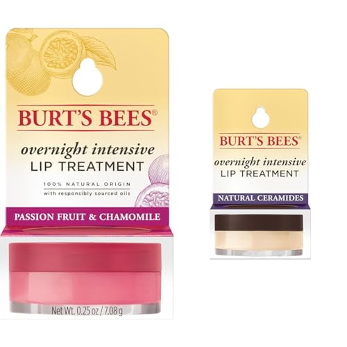 Burt's Bees Overnight Lip Treatments Bundle with Passionfruit 0.2...