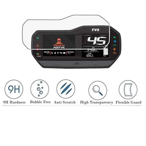 Image of Digital Cluster Screen Guard For TVS JUPITER 125 SMARTXONNECT Scooter 2024-2026 || TFT Meter Display Console Protector /Anti Scratch Jupiter125 X Connect Accessory [Not Tempered Glass]