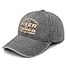 Vintage Knower of Stuff Fixer of Things Hat for Men Fashion Washed Distressed Light Grey