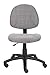 Boss Office Products B315-GY Perfect Posture Delux Fabric Task Chair Without Arms, Grey