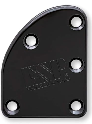 ESP Custom Lab T-5 Neck Set Plate Brass Wide Black