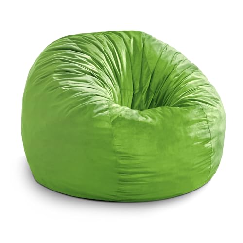 Hobestluk 3FT Bean Bag Chair Giant Bean Bag Chairs for Adults Large Bean Chairs with Removable Cover, Beanbag Chair with Filler, Adult Bean Bag Chairs for Living Room, Bedroom
