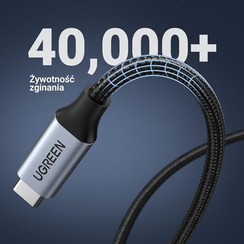 UGREEN Przedłużacz USB typu C 3.1 Gen 2 USB-C 100W/4K 60Hz kompatybilny z iPhone 15 Pro Max, M2 MacBook Pro/Air XPS 15 Galaxy S23 S22 Steam Deck Switch konsole itp. (1m)