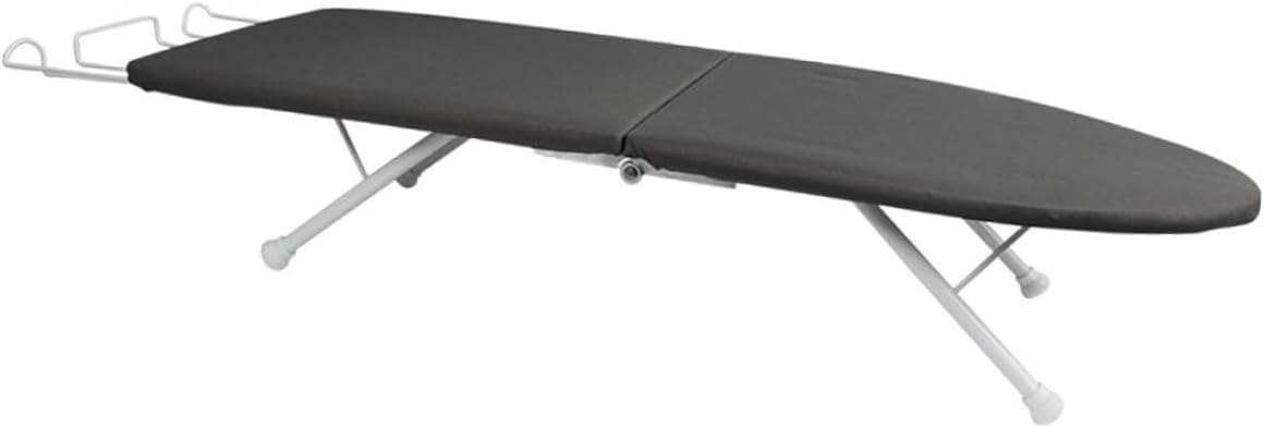 Folding Mini Tabletop Ironing Board with Heat-Resistant Cover, Portable Dorm Ironing Rack for Home and Travel Use