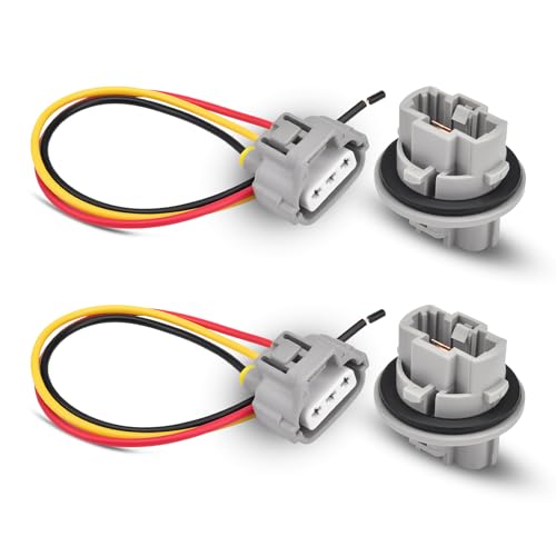 2Pcs Front Turn Signal Light Wiring Harness Fits for Toyota 2004-2017 Tacoma 4Runner Solara Camry Replaces 9007560060