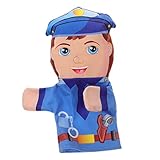 Vaguelly Polizei Handpuppe Lustiges Plüschtier für für Interaktive Geschichtenerzählungen und für Kreative Spielmomente