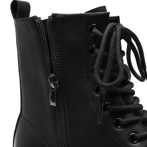 MANLADUO Men's High-Top British Style Leather Boots with Zipper – Vintage American Workwear Inspired2