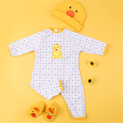 Kaydora Reborn Baby Doll Clothes,Suitable for 20-22 Inch Newborn Baby Doll Girl or Boy, 3 Pieces Suit