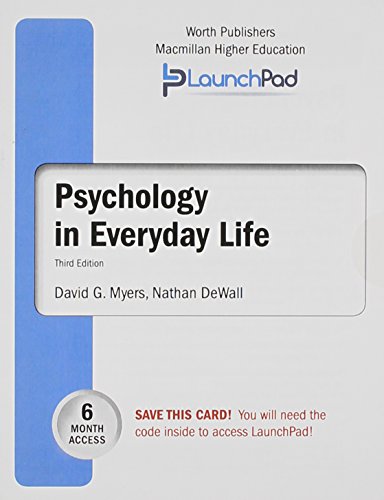 Psychology in Everyday Life with 6 Month Access... 1464194459 Book Cover