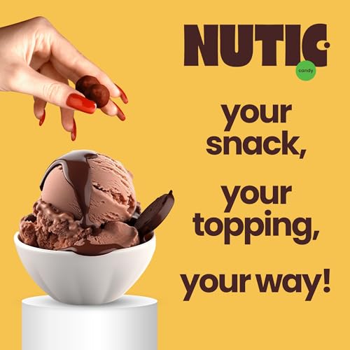 Nutic Dark Chocolate Malted Milk Balls - 1LB, Classic Treats for Holidays and Movie Nights, Luxurious Malt Balls Coated in Rich Dark Chocolate - Made in the USA - (Pack of 1)