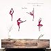 Wandaufkleber Abziehbilder Liebe Ballett Tanzen Ballett Mädchen Wohnungen Wandkunst Ballettpuppe 150X65Cm Wanddekoration Wandbild