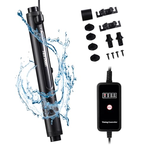 Sain SMART - Luz limpia para acuario, luz sumergible de alta eficiencia con temporizador, compatible con acuarios de 40-528 galones