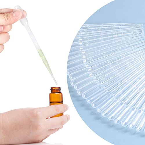 300Pcs 3Ml Plastic Transfer Pipettes, Ysshui Disposable Pipette Transfer Pipettes For Essential Oil Pipette Makeup Tool #TOP3