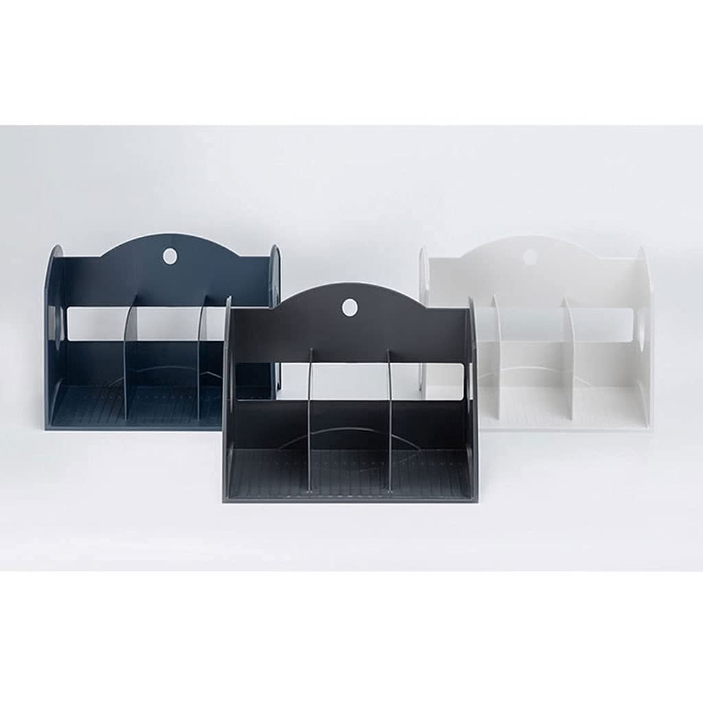 Fermalibri per mensole da scrivania, semplici fermalibri per studenti, dormitorio da scrivania, piccolo fermalibri per ufficio, multistrato, organizer per documenti, 33,5 x 20,8 x 21,3 cm, fermalibri