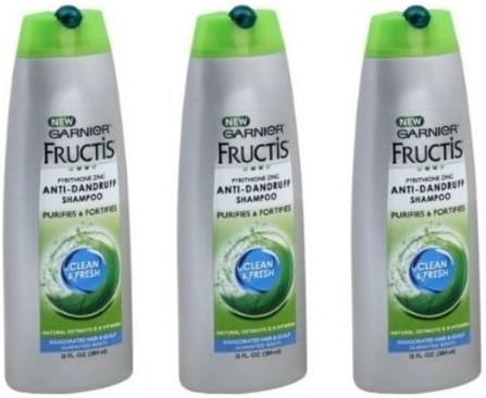 Garnier Fructis Clean & Fresh Anti-Dandruff Shampoo - [3 pack]