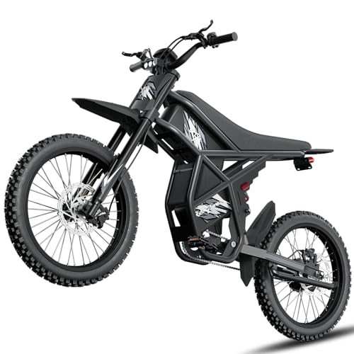Image of Bootime 3000W GT54 PRO / GT54 Electric Dirt Bike for Adults Teens - 50 /37 MPH High-Speed, 14 inch Fat Tires & Dual Removable Battery(60V /48V) | All-Terrain Off-Road eBike for Snow, Sand