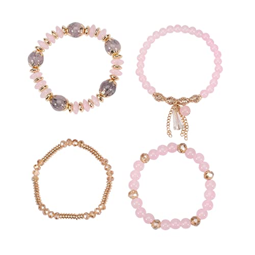 Bohemian Stackable Bead Bracelets For Women Stretch Multilayer Bracelet Set Multicolor Charm Jewelry 6 Sets #TOP3