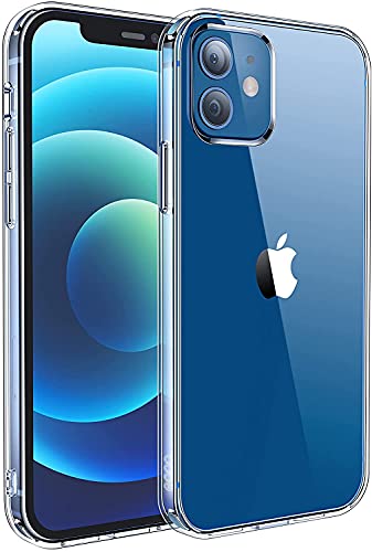 Tech-MD iPhone 12 Pro Max Crystal Clear Silicone Transparent Slim-Fit Mobile Phone Case Cover with Anti-Scratch and Shock Absorption | iPhone 12 Pro Max Case Supports Wireless Charging (Crystal Clear)