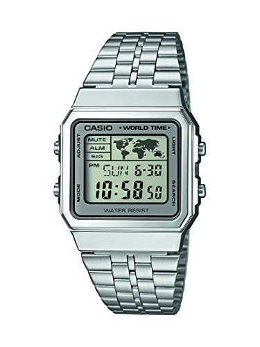 Preisvergleich Produktbild Casio Herren Digital mit Edelstahl Armbanduhr A500WEA7EF