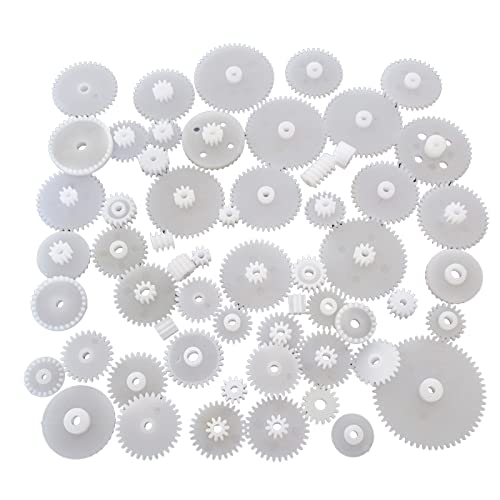 2023 58 Set Plastic Gears Toy Motor Crown Gear Set for DIY RC Car Robot Part Spare Part Accessory