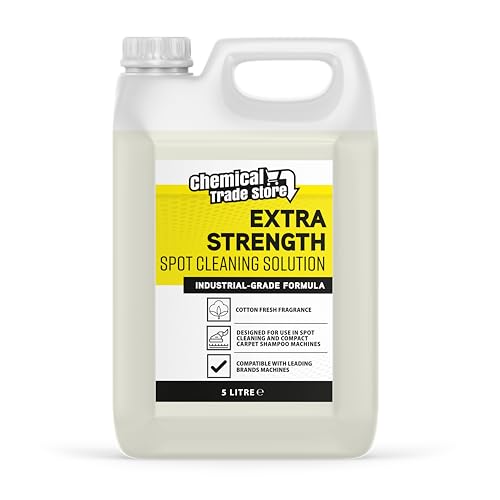 Chemical Trade Store - Spot Cleaning Solution 5L - Carpet Shampoo for Spot Cleaner Machines - Compatible with All Major Cleaning Brands - Trade Strength Formula