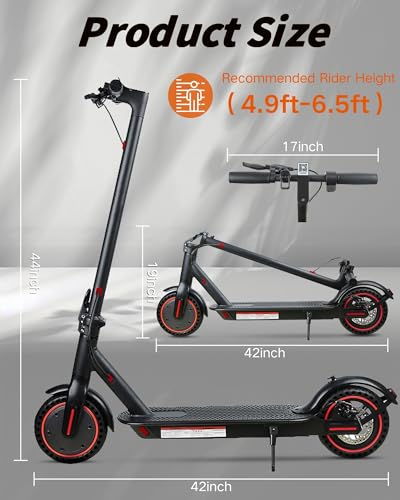 QnQ Electric Scooter, Electric Scooters Adult, 8.5”Solid Tires, 20-25km Range & Max 25km/h, 3 Speed Mode, Foldable Electric Scooters with APP, Double Braking System for Adults and Teens - Image 7