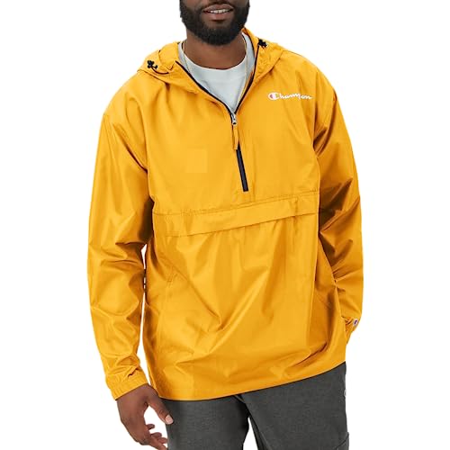 Champion Mens Stadium Packable Jacket, Left Chest Script Jacket, C Gold-549369, Medium Us #TOP4
