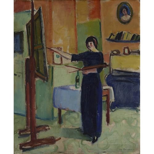 ArtDirect Artist in Her Studio (1905) Unframed Art Print Giclee Poster by Charles Camoin - Ready for Framing with Customization Sizes 8x10, 11x13, 16x19, 24x29, 36x44 and 48x58 inches