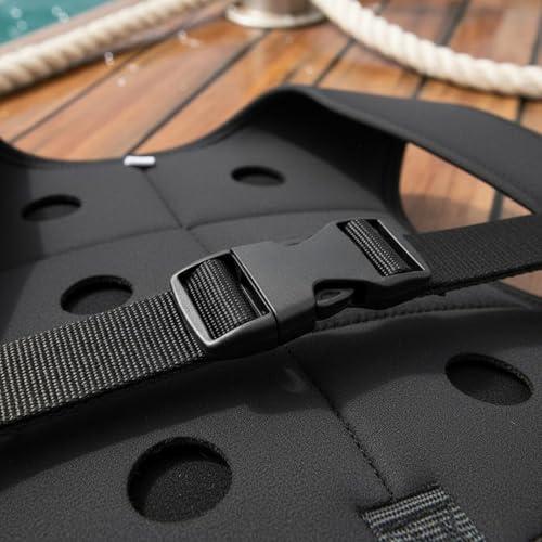 Chaleco buceo con lastre de material resistente para chaqueta pesca subacuática duradera 4