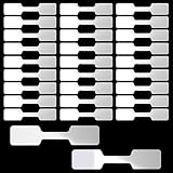 SAVITA 1000 Pièces 60x12mm Bijoux Prix Etiquette, Autocollant de Bijoux Vierge Forme D'haltères pour D'oreille Collier Bracelet Anneau Boucle
