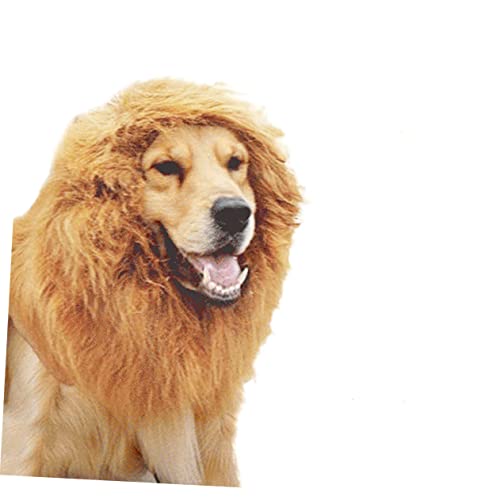 Disfraz para perro león con peluca y collar, talla M