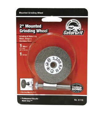 Gator 2 in. Dia. x 3/8 in. thick x 1/4 in. Grinding Wheel 3200 rpm 1 pc.