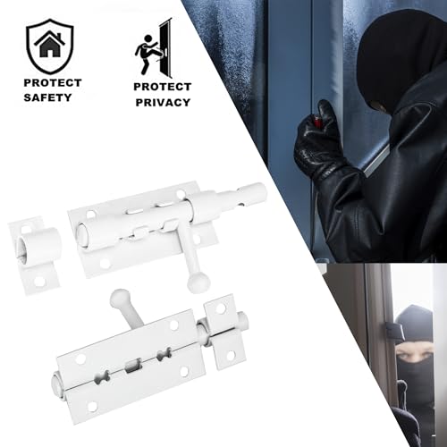Image of 4 Inch Slide Barrel Bolt Latch Door Slide Lock Heavy Duty Gate Latches