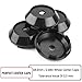 Set of 4 68mm(2.68in)/61.5mm(2.42in) Wheel Center Hub Caps for Slipstream Feather RS II BBS LM Wheels Rim