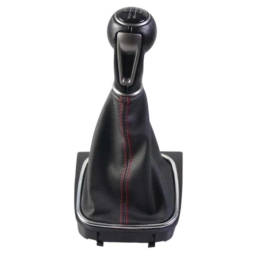 Jwydtmsvp Onecolor Mt Lever Change Stick With Gaiter Boot Cover Gear Shift Knob Compatible With Mk5 Mk6 Red Line 5 Speed