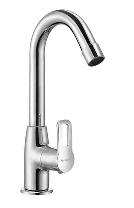 PARRYWARE Pluto Pillar Cock SWAN Neck (Brass & Chrome Finish) T0703A1