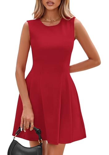 Image of PRETTYGARDEN Summer Dresses for Women 2026 Elegant Classy Spring A Line Business Casual Work Graduation Cocktail Short Dress