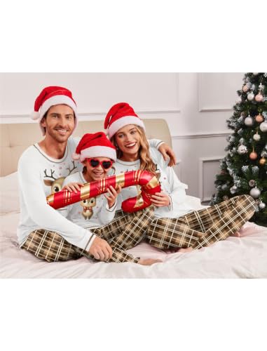 Ekouaer Men Pajamas Set Two Pieces Christmas Sets for Family Photo - image 4
