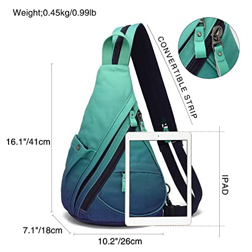 Kl928 Canvas Sling Bag - Small Crossbody Backpack Shoulder Casual Daypack Rucksack For Men Women #TOP1