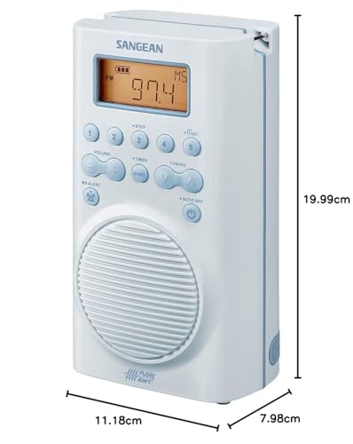 Radio de douche étanche SANGEAN SG-100 récepteur AM FM portable de salle de bain portable - 6