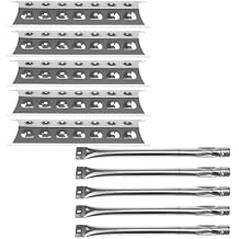 طقم إصلاح استبدال Hisencn لـ Master Forge 5 Burner 2518-3 ، 3218LT ، 3218LTM ، 3218LTN ، L3218 Gas Grill ، BBQ Grill Pipe Burners Tube ، Heat Shield Tent Plate ، الفولاذ المقاوم للصدأ